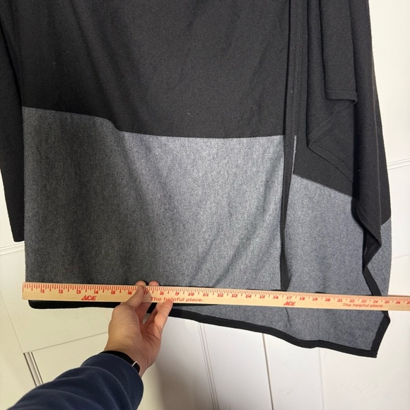 Smartwool Edgewood Wrap Sweater Black Gray Colorblock Soft Knit Size Small - Picture 9 of 10